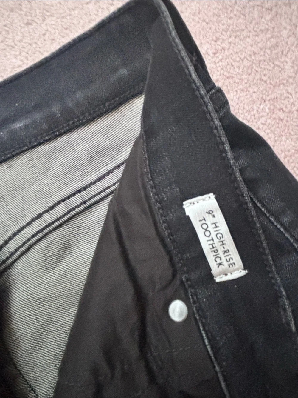 J. Crew Black High-Rise Skinny Jeans